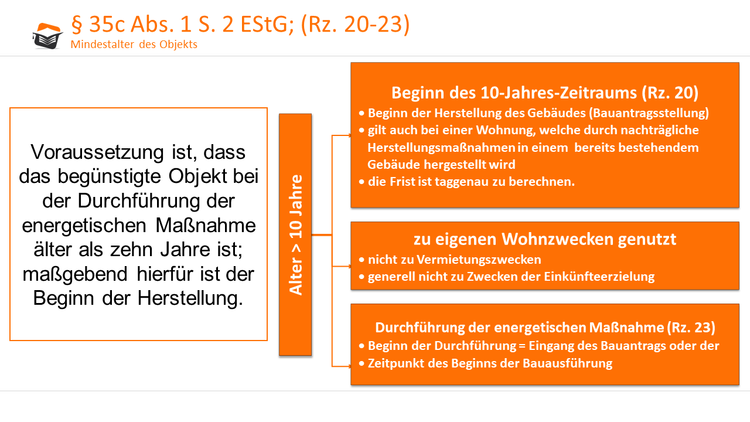 Mindestalter zu § 35c EStG