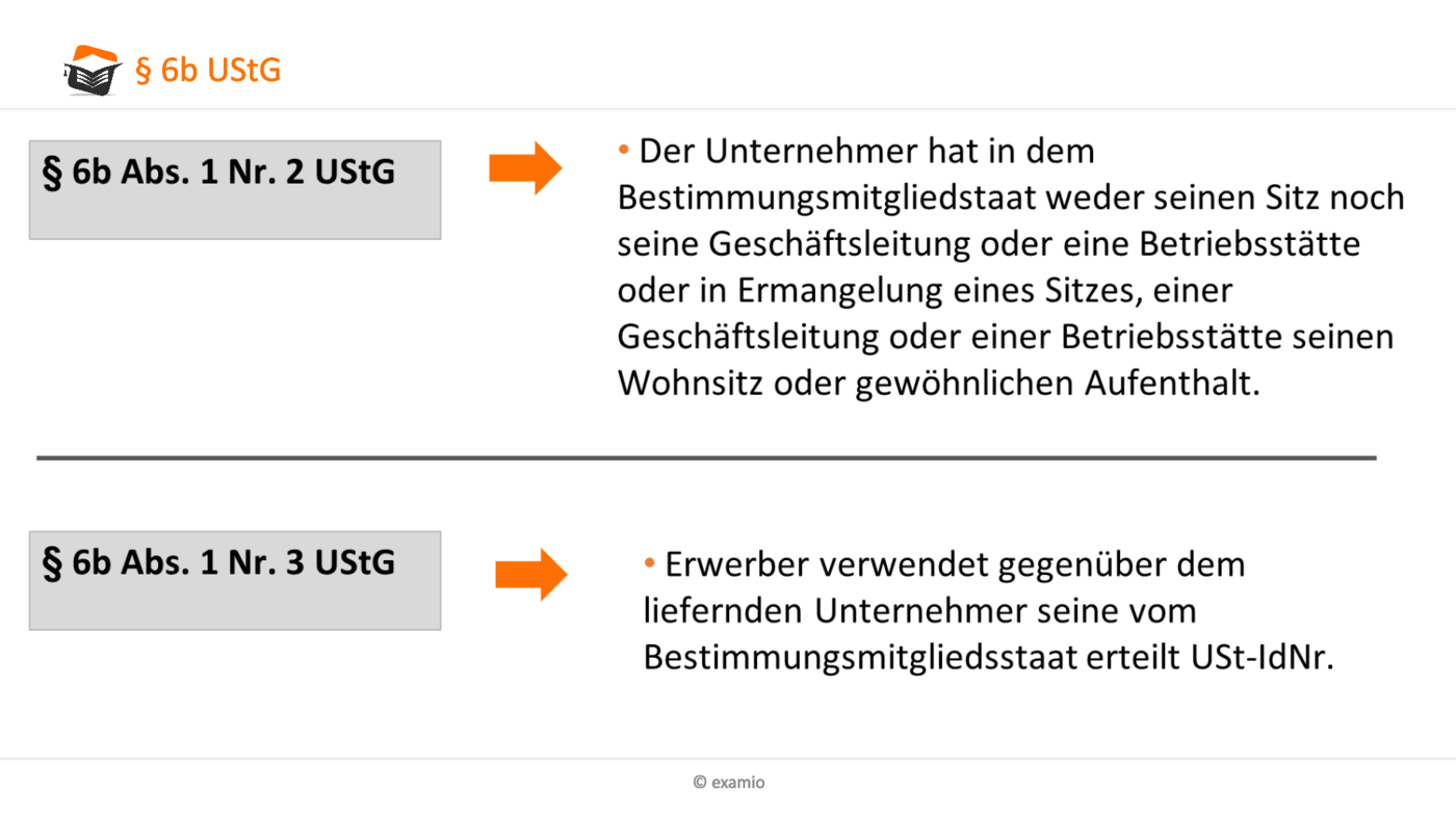 Konsignationslager § 6b UStG - Umsatzsteuer