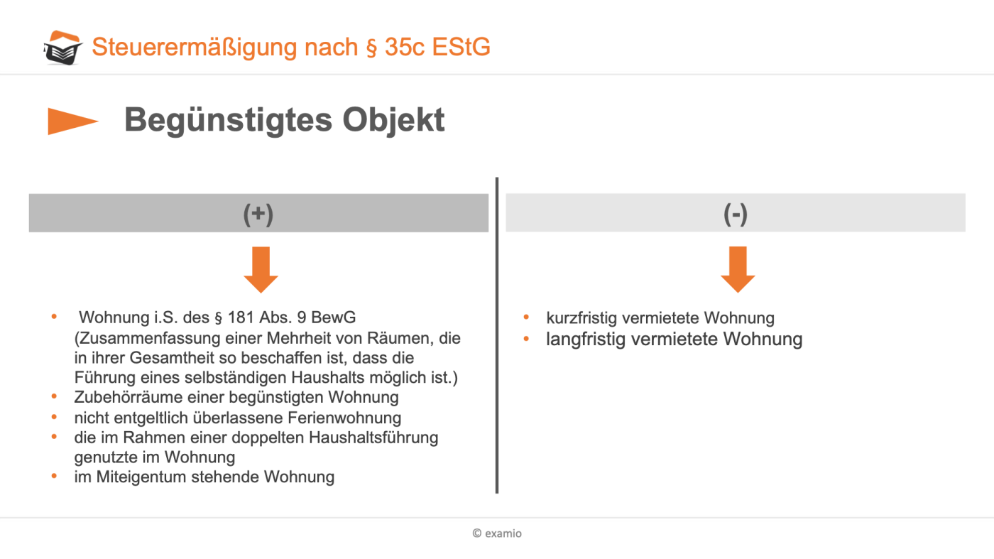 Steuerermäßigungen für energetische Maßnahmen, § 35c EStG