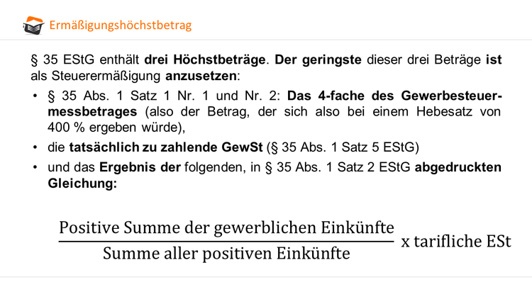 Ermäßigungshöchstbetrag
